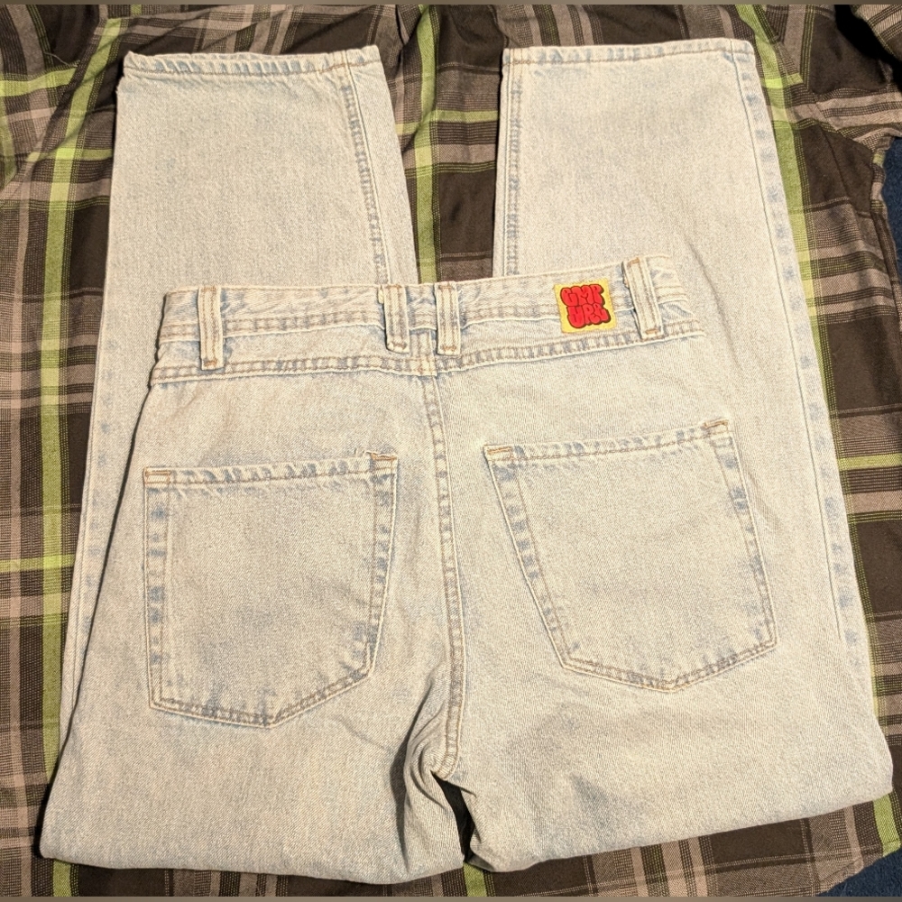 Empyre Relax Straight Leg 💯 Cotton Light Wash Denim Jeans Sz 28 - Picture 5 of 6